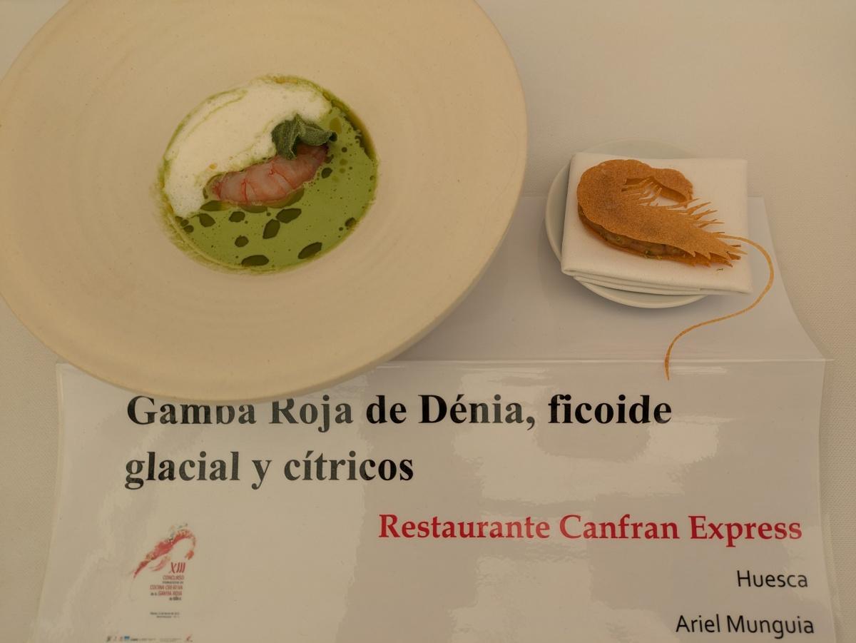 Ana Lázaro del Restaurante Barro de Ávila conquista el Concurso Internacional de la Gamba Roja de Dénia Ana Lázaro del Restaurante Barro de Ávila conquista el Concurso Internacional de la Gamba Roja de Dénia