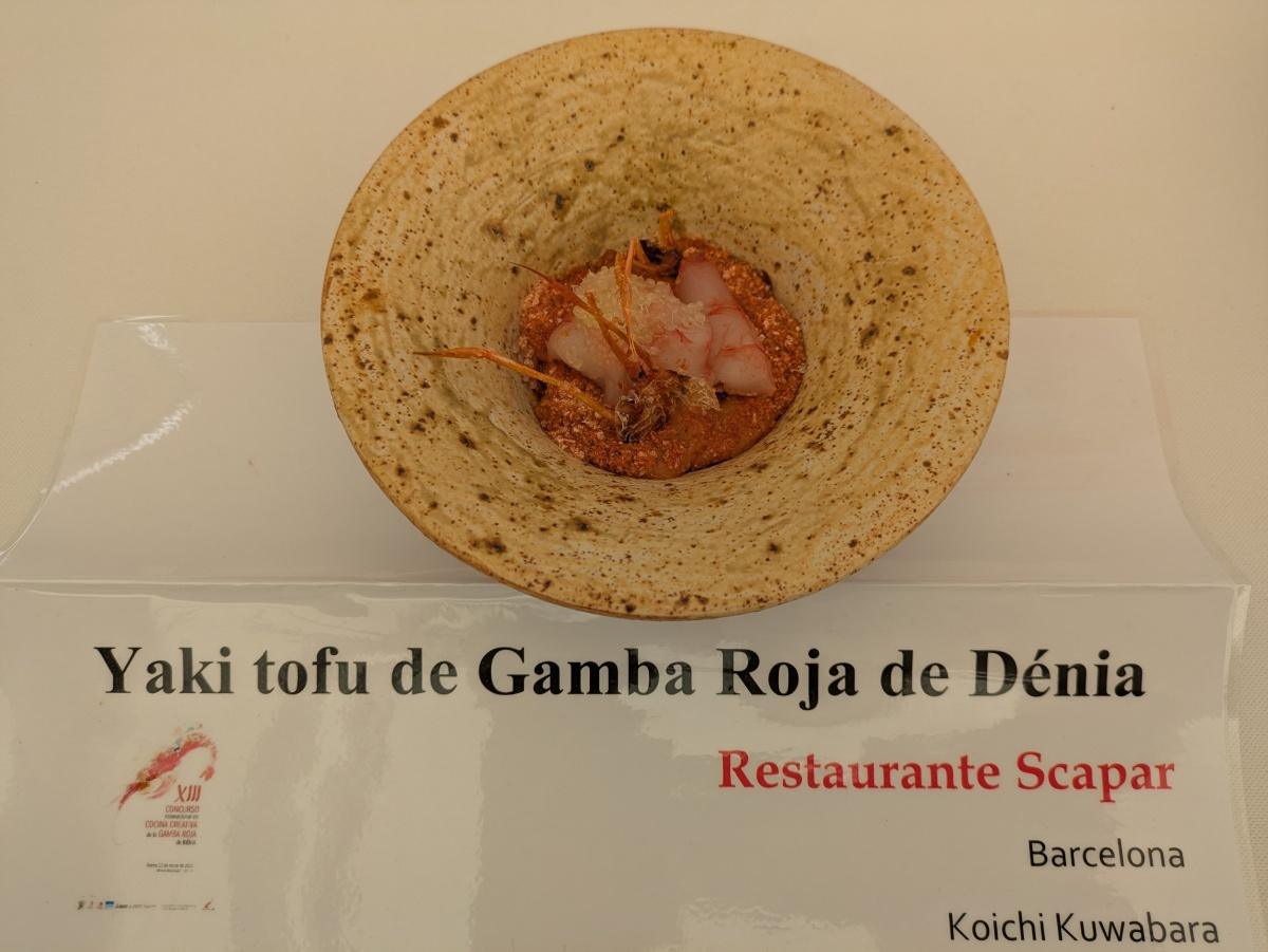 Ana Lázaro del Restaurante Barro de Ávila conquista el Concurso Internacional de la Gamba Roja de Dénia Ana Lázaro del Restaurante Barro de Ávila conquista el Concurso Internacional de la Gamba Roja de Dénia