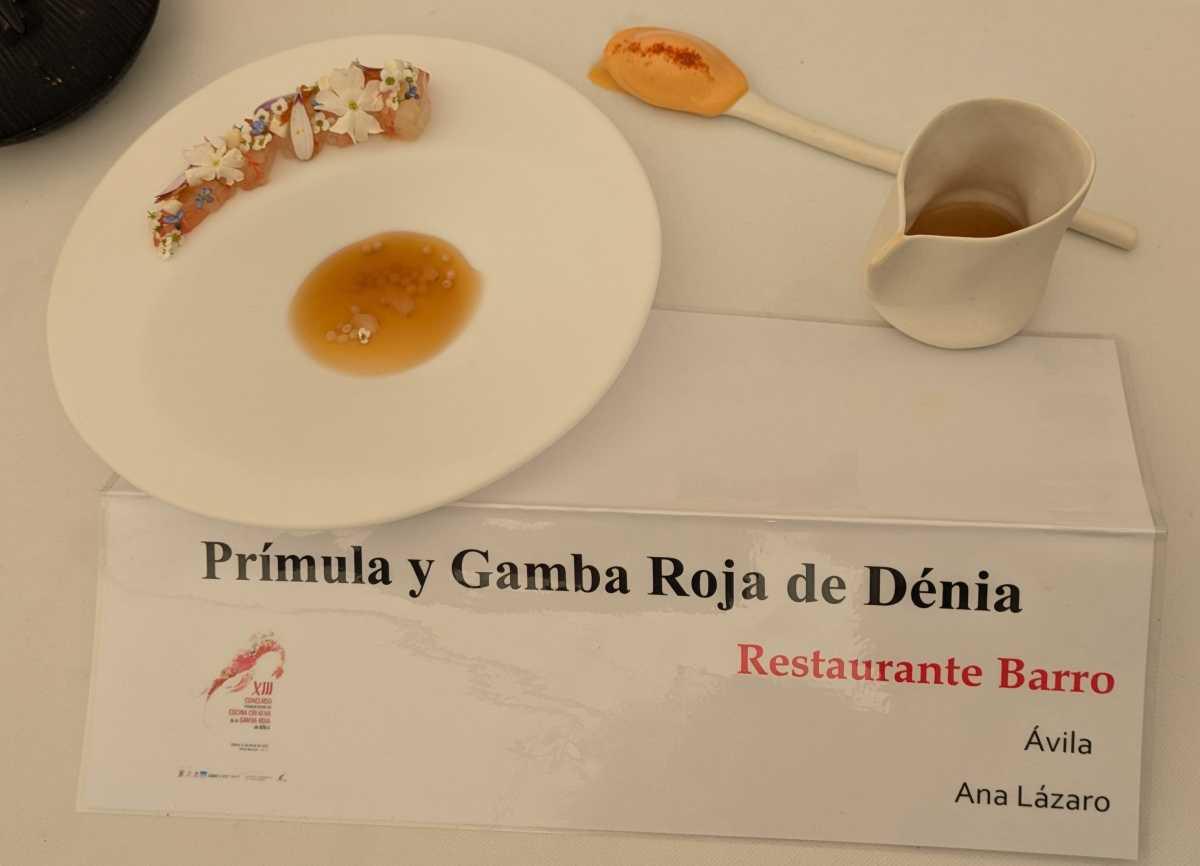 Ana Lázaro del Restaurante Barro de Ávila conquista el Concurso Internacional de la Gamba Roja de Dénia Ana Lázaro del Restaurante Barro de Ávila conquista el Concurso Internacional de la Gamba Roja de Dénia