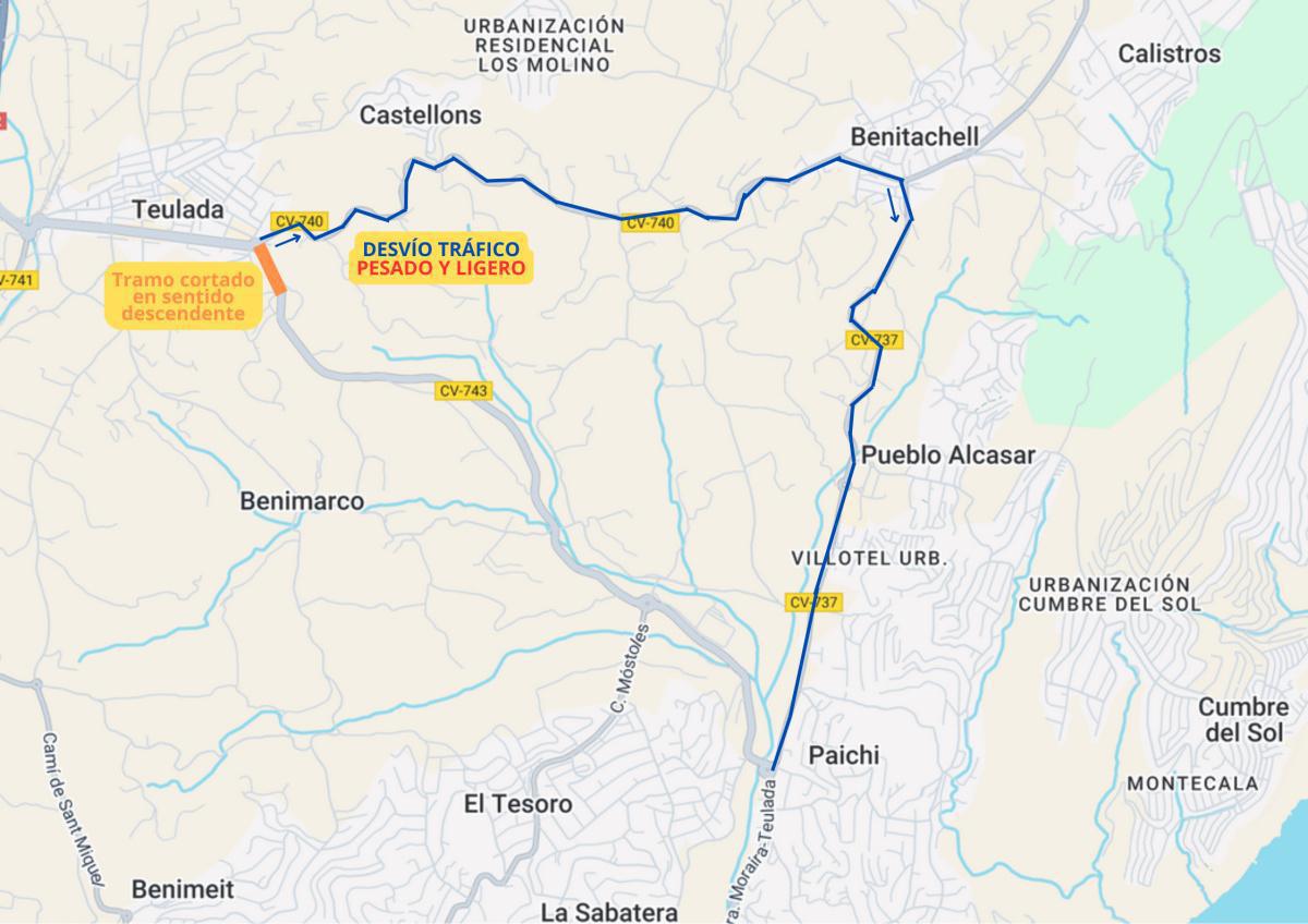 Se inician las obras de ampliación de la carretera Teulada-Moraira