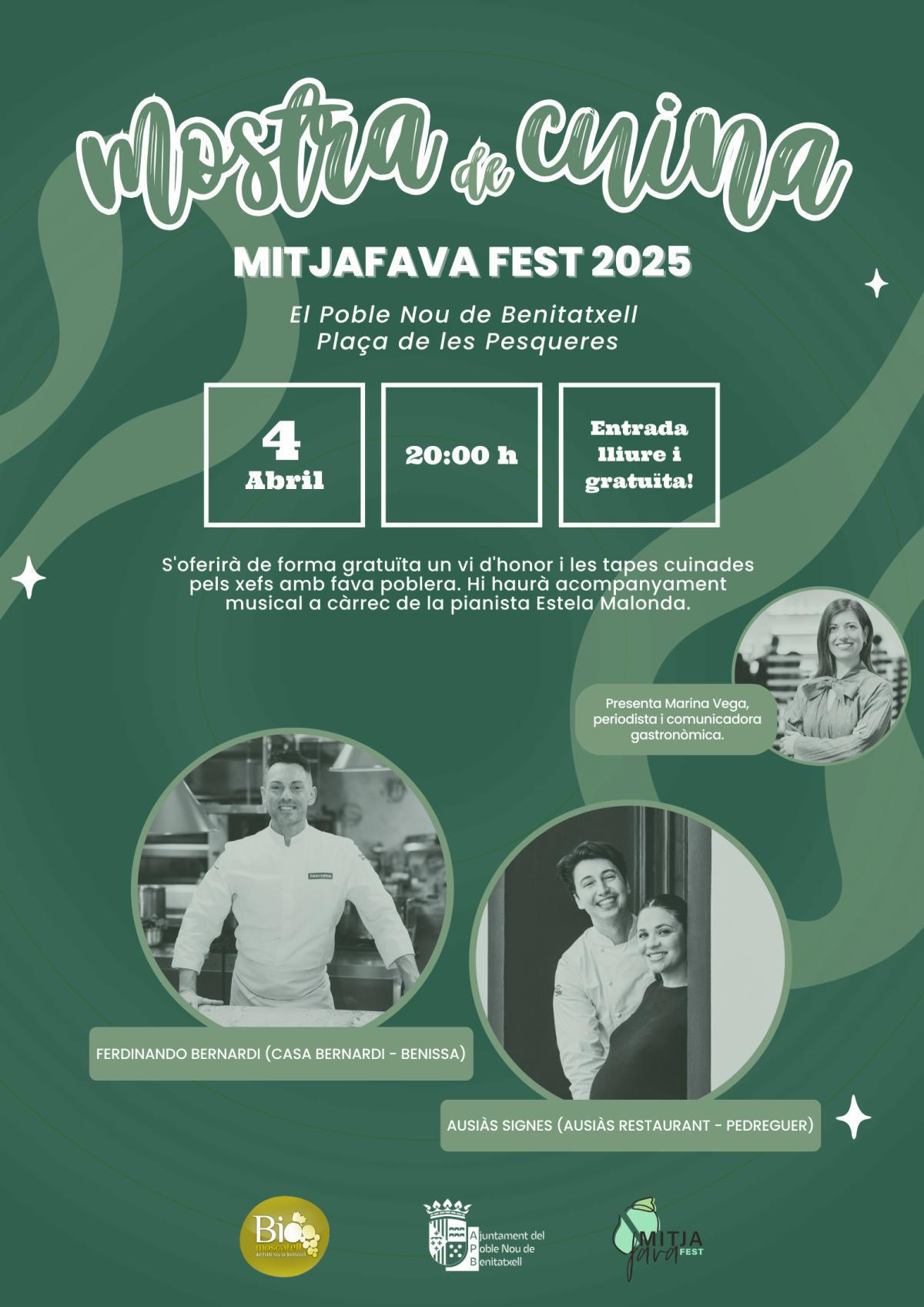 Los chefs Ferdinando Bernardi y Ausiàs Signes cocinarán para el público del Mitjafava Fest de Benitatxell Los chefs Ferdinando Bernardi y Ausiàs Signes cocinarán para el público del Mitjafava Fest de Benitatxell