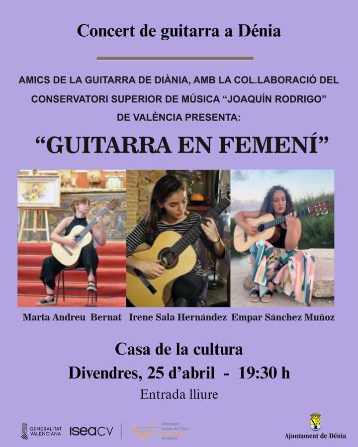 Dénia presenta el cicle ‘En femení’ 2025, una mostra de cultura feta per dones Dénia presenta el cicle ‘En femení’ 2025, una mostra de cultura feta per dones