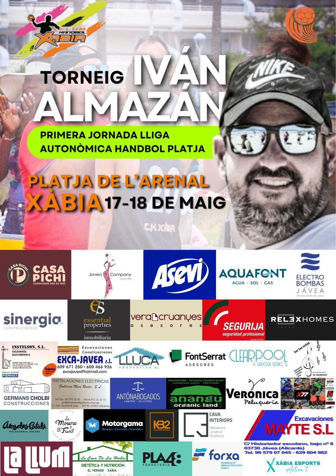 Más de 800 deportistas competirán en la liga handbol playa de Xàbia en memoria de Iván Almazán Más de 800 deportistas competirán en la liga handbol playa de Xàbia en memoria de Iván Almazán