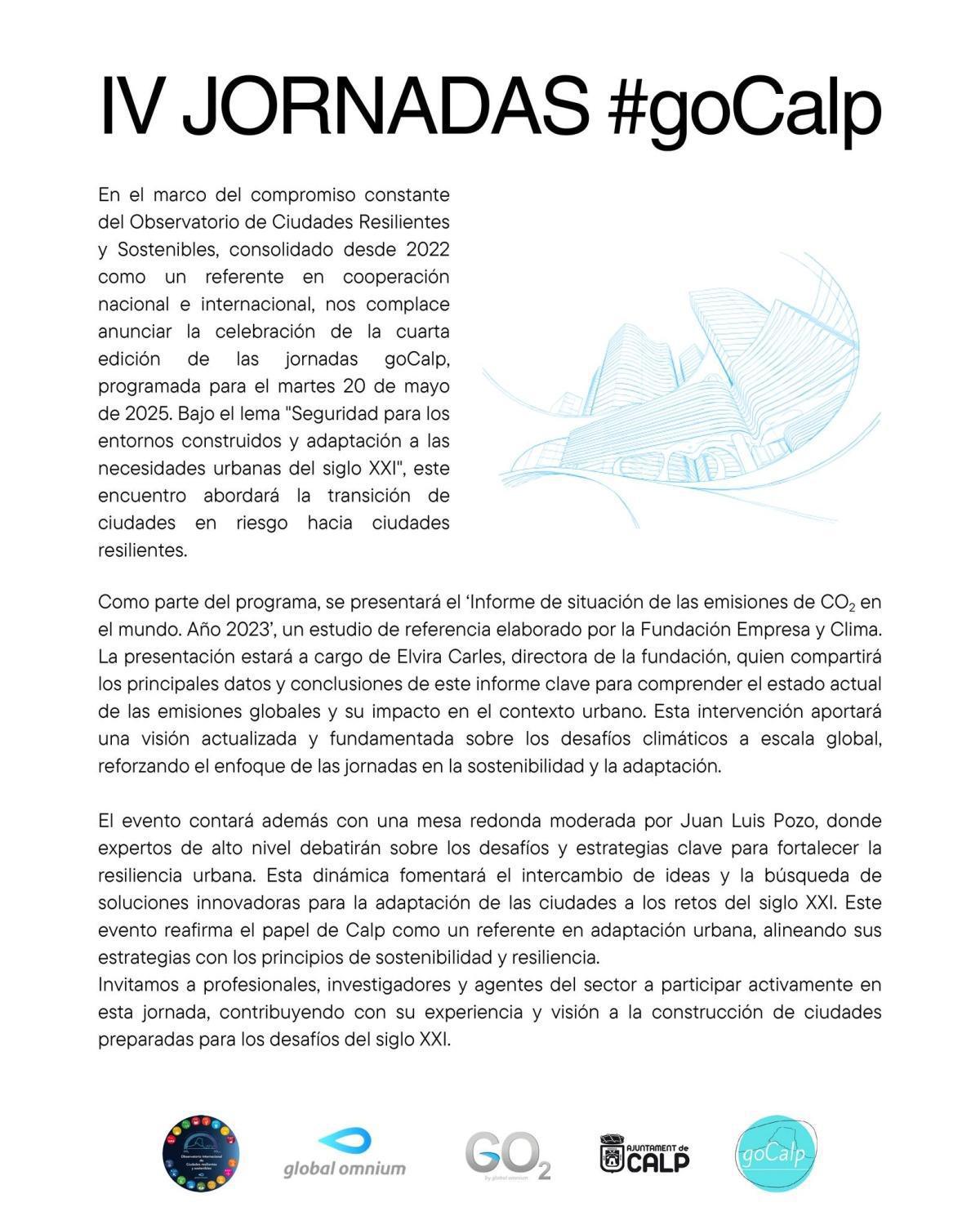 Jornadas en Calp: Seguridad para los entornos construidos y adaptación a las necesidades urbanas del siglo XXI Jornadas en Calp: Seguridad para los entornos construidos y adaptación a las necesidades urbanas del siglo XXI
