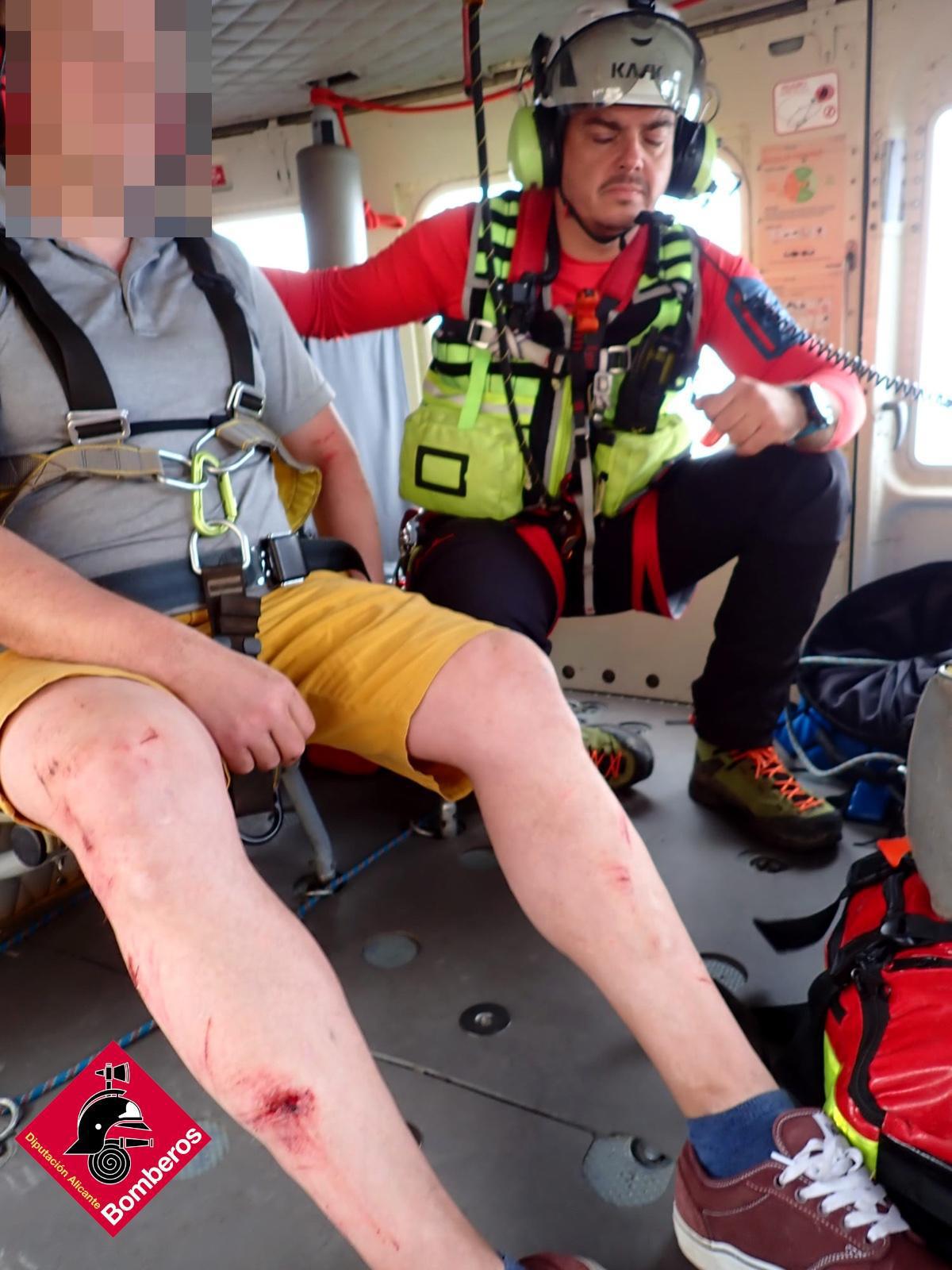 Rescate de un senderista en el Peñón de Ifach