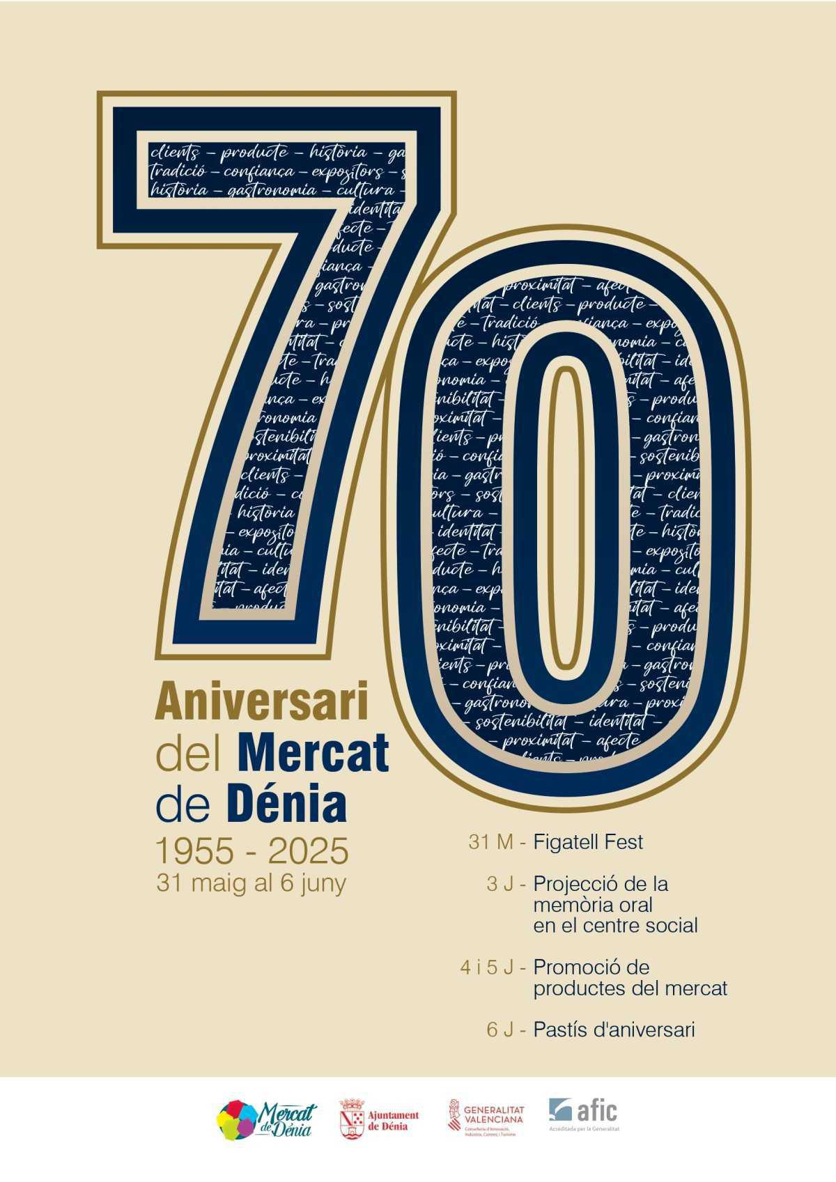 Dénia celebra el 70º aniversari del Mercat amb la Figatell Fest