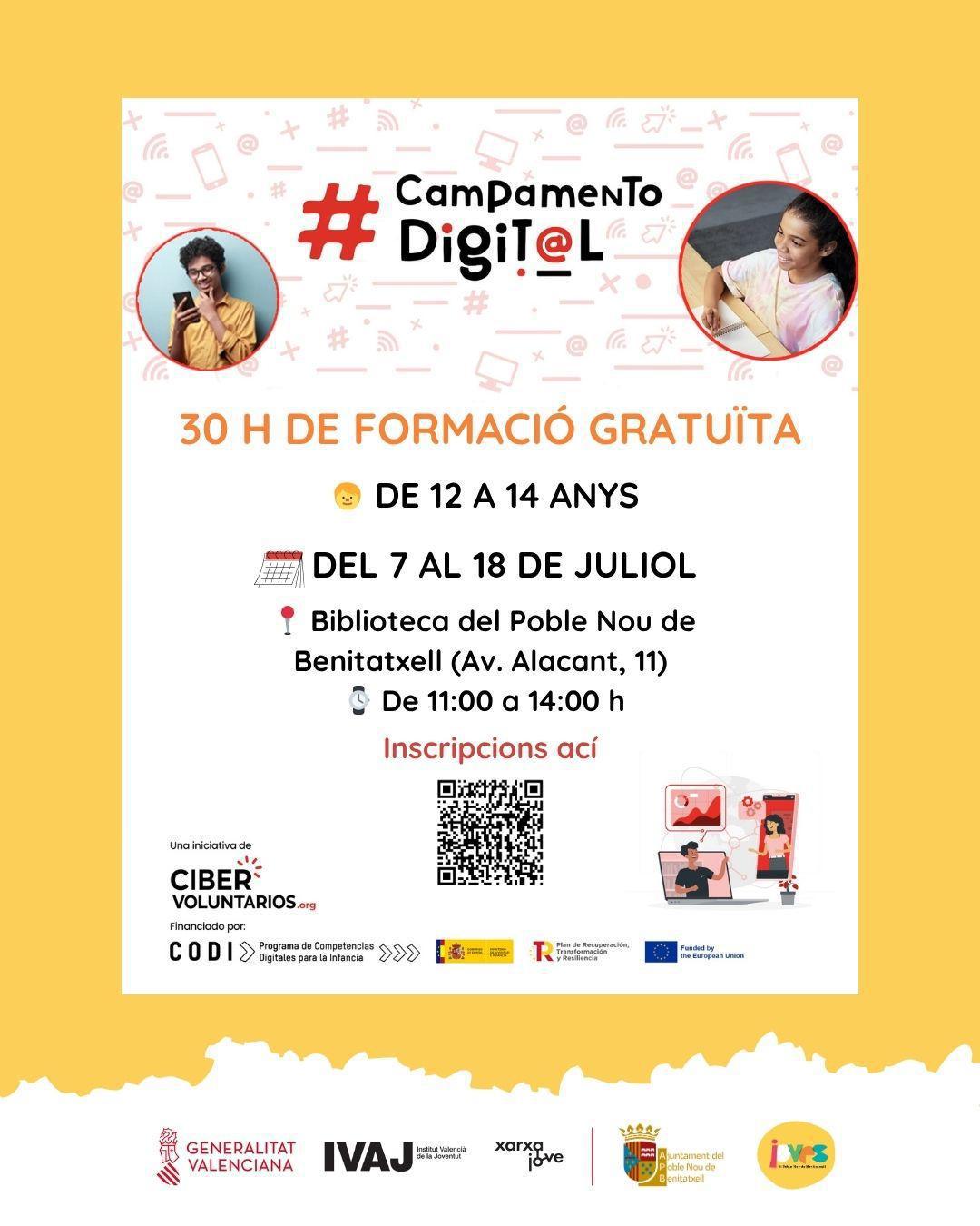 Abiertas las inscripciones para Campamento Digital gratuito de verano en Benitatxell Abiertas las inscripciones para Campamento Digital gratuito de verano en Benitatxell