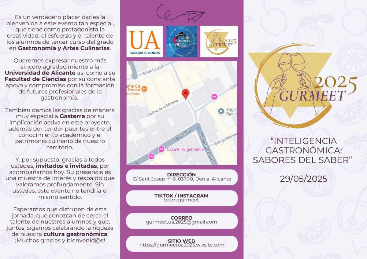 Alumnado de Gastronomía y Artes Culinarias de la Universidad Alicante presenta sus proyectos en Dénia Alumnado de Gastronomía y Artes Culinarias de la Universidad Alicante presenta sus proyectos en Dénia