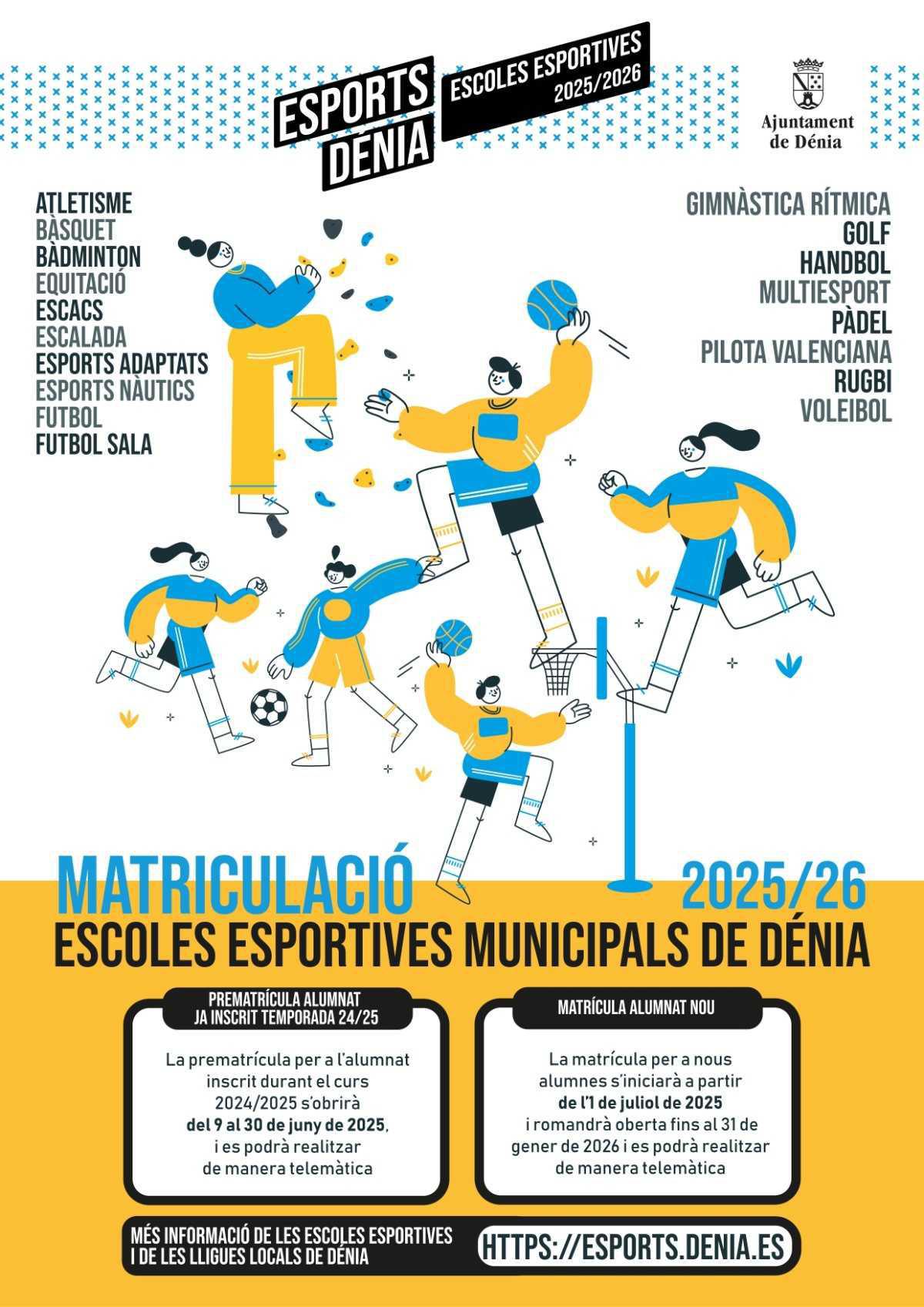 Dénia acull la cloenda de les Escoles Esportives i obri matriculació