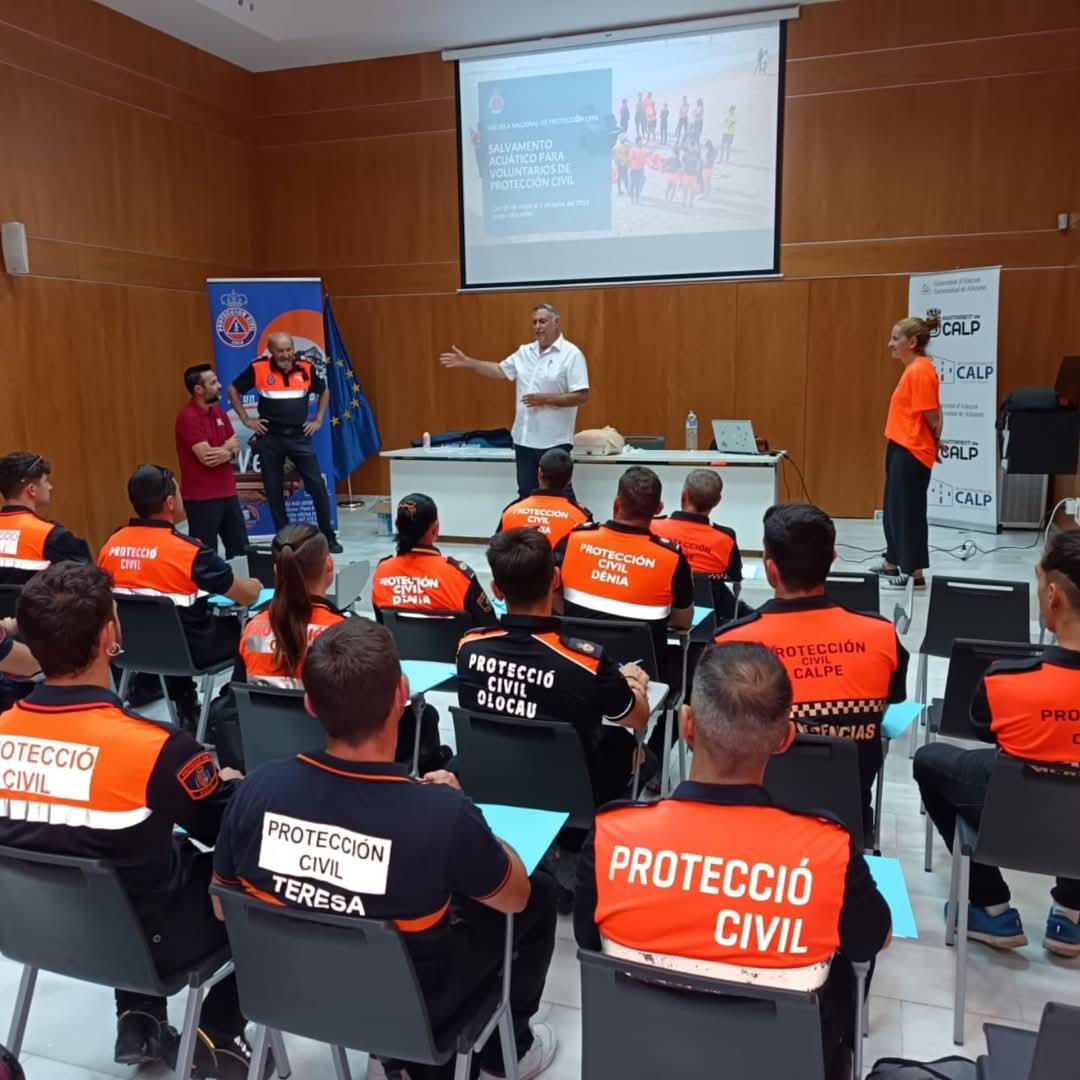 Calp, centro neurálgico para la formación de voluntarios de Protección Civil de la Comunitat Valenciana