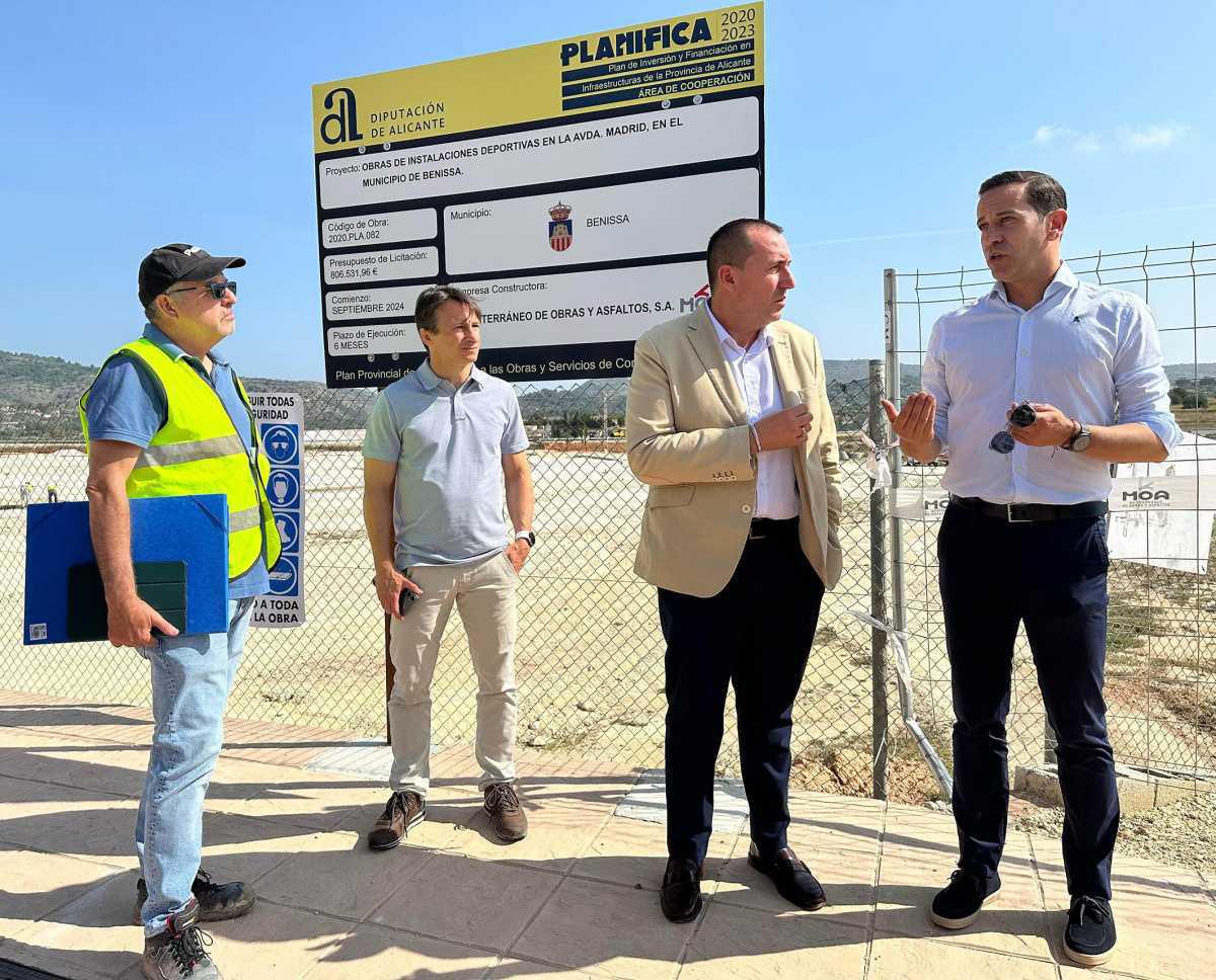Benissa y Teulada-Moraira mejoran sus instalaciones deportivas gracias al millón de Diputación 