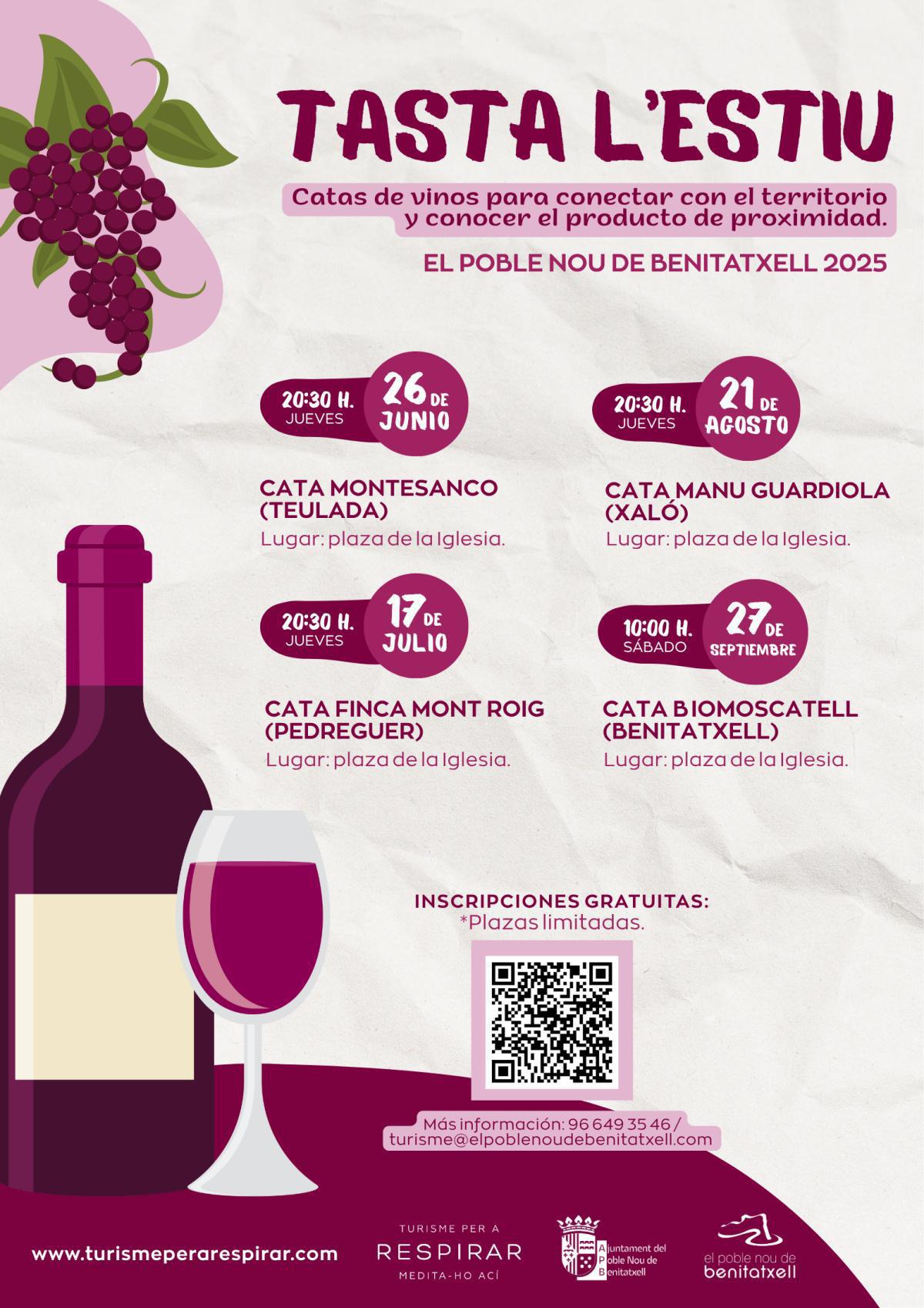 Benitatxell ‘Tasta l’estiu’ amb vins de proximitat per a connectar amb el territori