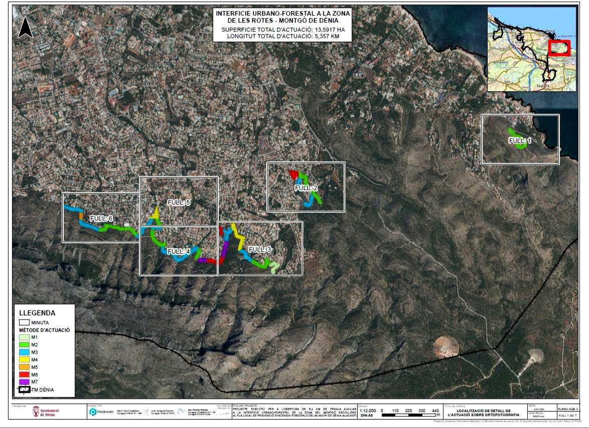 Comienzan los trabajos de apertura de franjas en Rotes y Montgó para prevenir incendios en Dénia