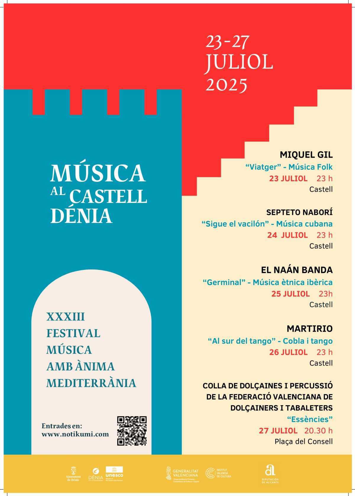 Nits d’estiu a Dénia amb tot un ventall de propostes culturals i artístiques