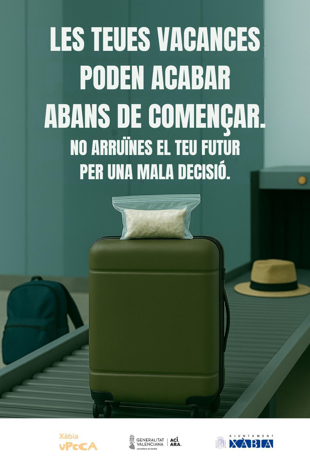 Xàbia llança la campanya “Trenca la xarxa, salva vides” contra el consum i tràfic de drogues Xàbia llança la campanya “Trenca la xarxa, salva vides” contra el consum i tràfic de drogues