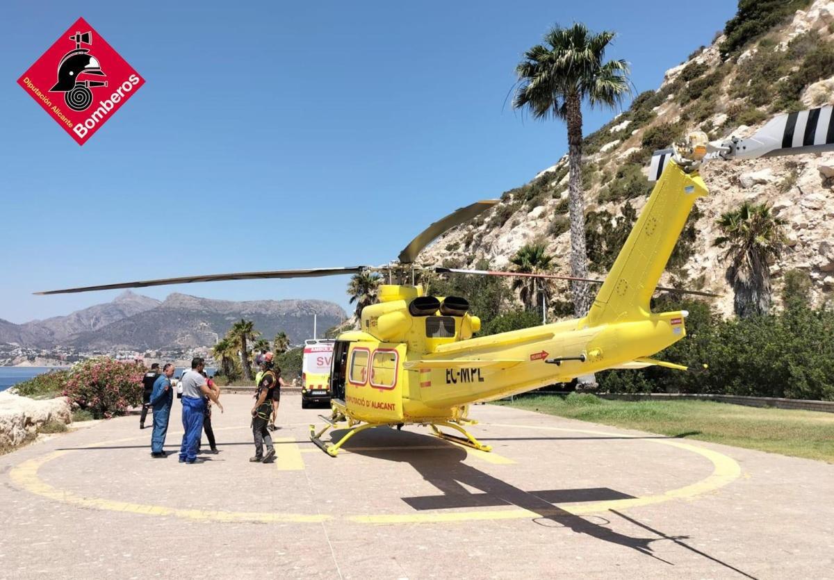 Rescatada una senderista en el Peñón de Ifach tras sufrir un presíncope por deshidratación
