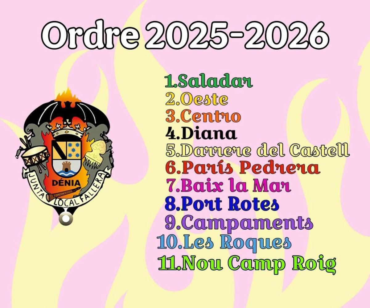 Ja es coneix l’ordre de carrosses en la Desfilada de Dénia i es posen a la venda els tiquets per a les cadires