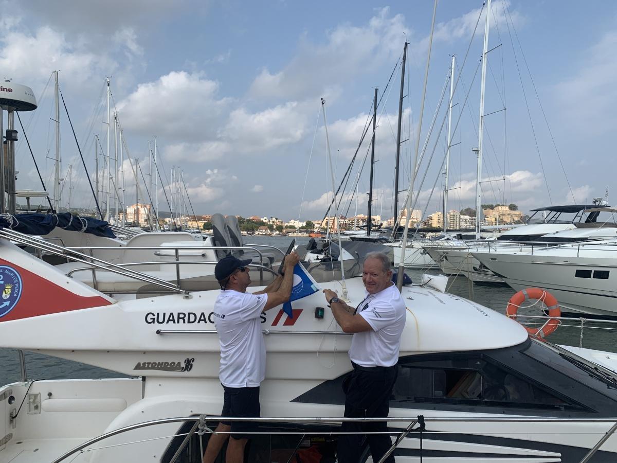 El vaixell de vigilància Guadalupe rep el primer gallardet Bandera Blava a Espanya El vaixell de vigilància Guadalupe rep el primer gallardet Bandera Blava a Espanya