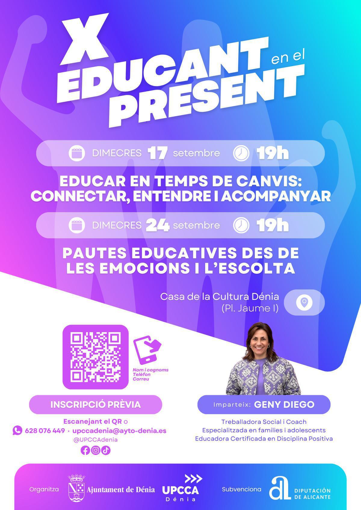 Les jornades ‘Educant en el present’ celebren la desena edició incidint en el paper clau de la família en la prevenció Les jornades ‘Educant en el present’ celebren la desena edició incidint en el paper clau de la família en la prevenció