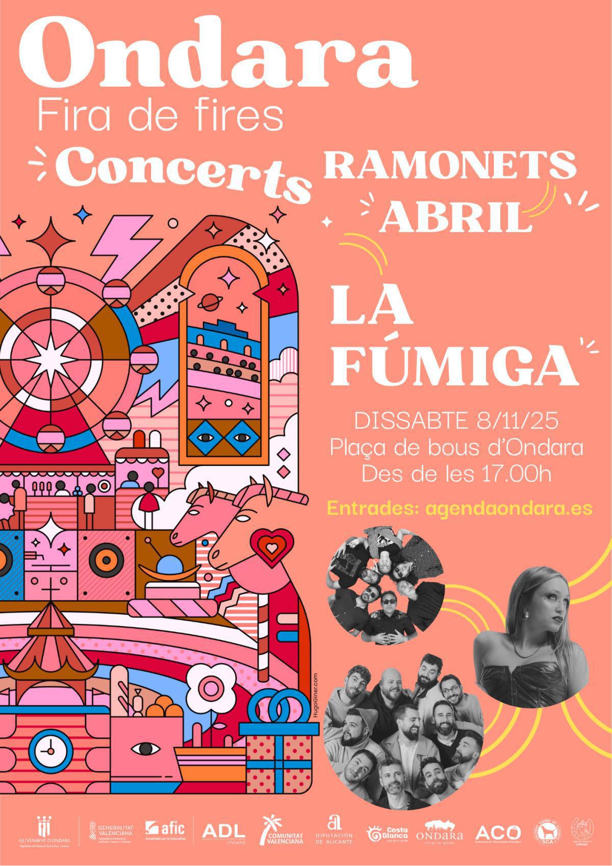 La Fúmiga actuarà a la Fira de Fires d'Ondara La Fúmiga actuarà a la Fira de Fires d'Ondara