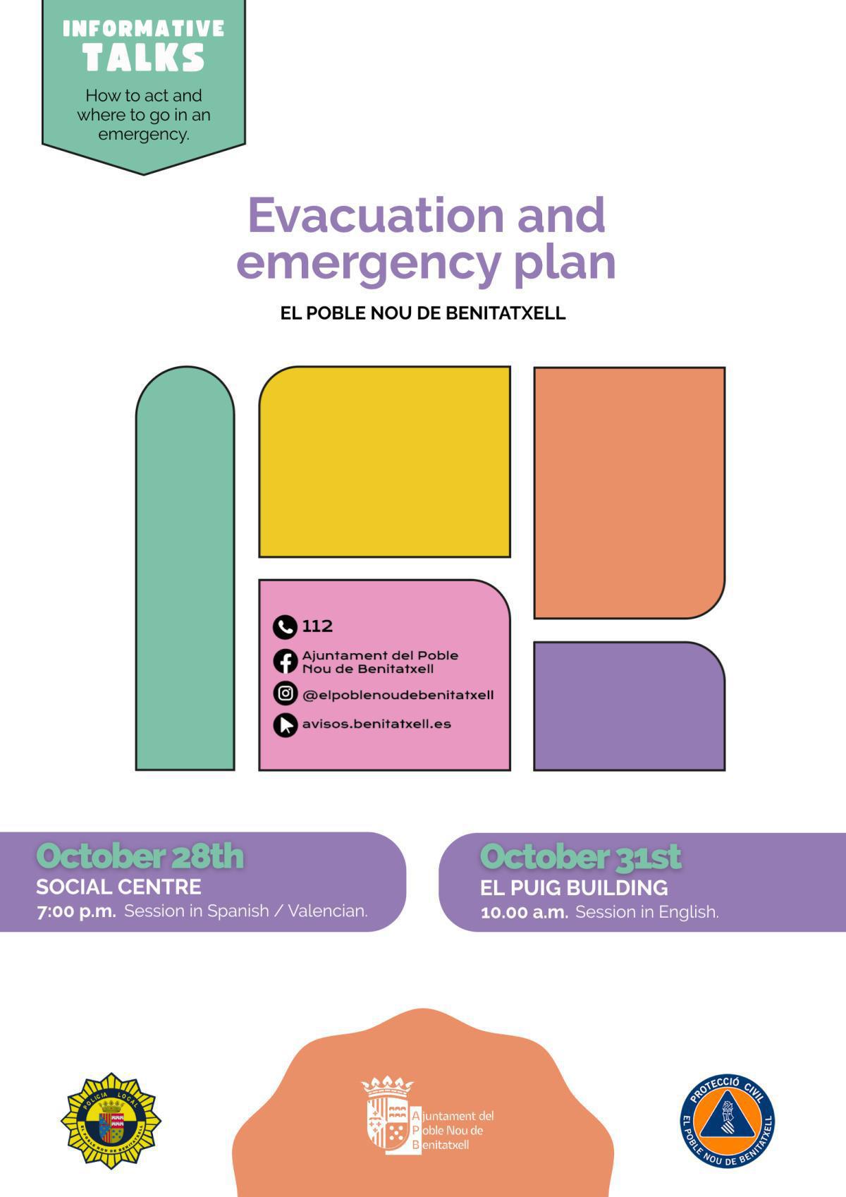 Benitatxell organiza charlas sobre cómo actuar y dónde acudir ante emergencias
