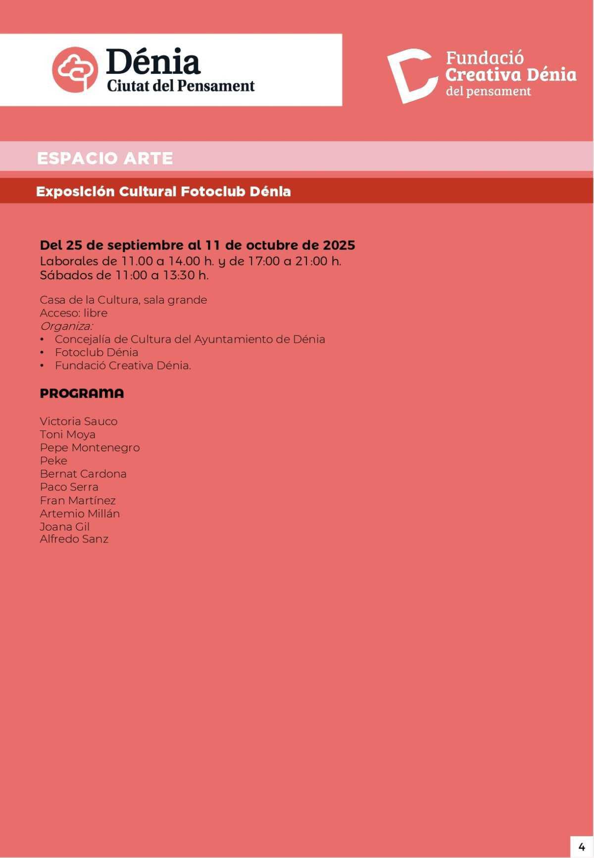 ‘Dénia, Ciutat del Pensament’ invita a la reflexión sobre territorio, sociedad, arte, empresa y humanidades ‘Dénia, Ciutat del Pensament’ invita a la reflexión sobre territorio, sociedad, arte, empresa y humanidades