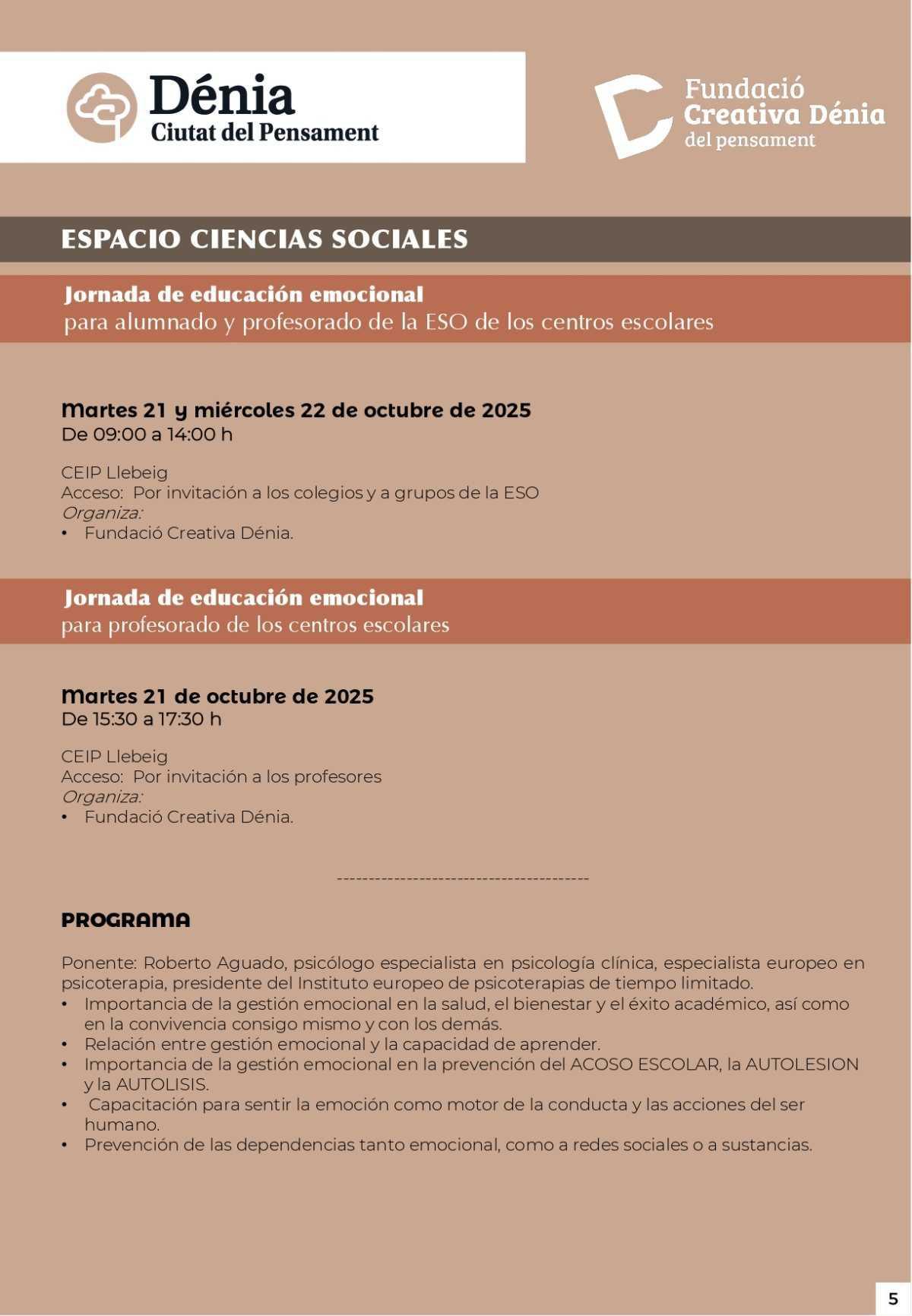 ‘Dénia, Ciutat del Pensament’ invita a la reflexión sobre territorio, sociedad, arte, empresa y humanidades ‘Dénia, Ciutat del Pensament’ invita a la reflexión sobre territorio, sociedad, arte, empresa y humanidades