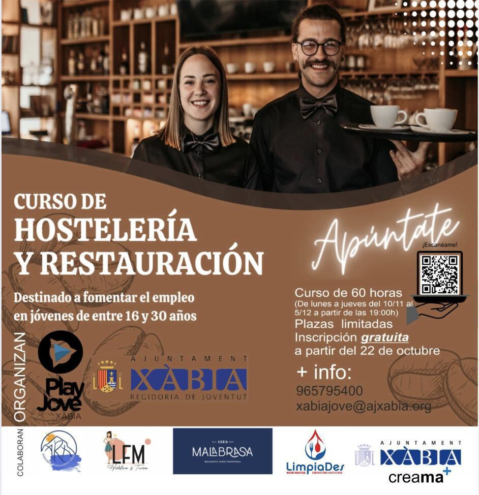 Curso de Hostelería y Restauración en Xàbia, una oportunidad para formarse  Curso de Hostelería y Restauración en Xàbia, una oportunidad para formarse