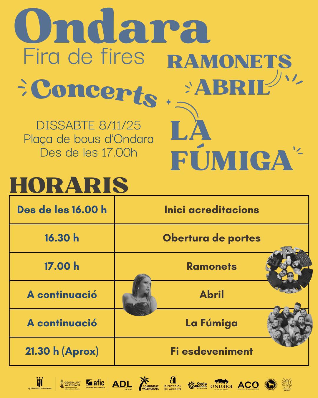 Ondara omplirà de música i festa la seua Fira de Fires amb La Fúmiga, Abril i Ramonets