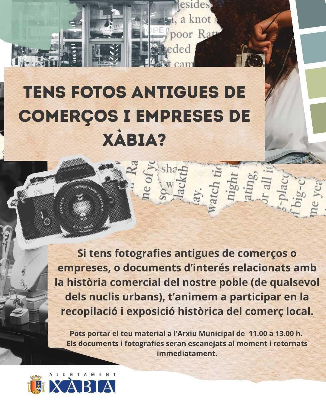 Xàbia fa una crida per recopilar fotografies i documents antics del comerç local