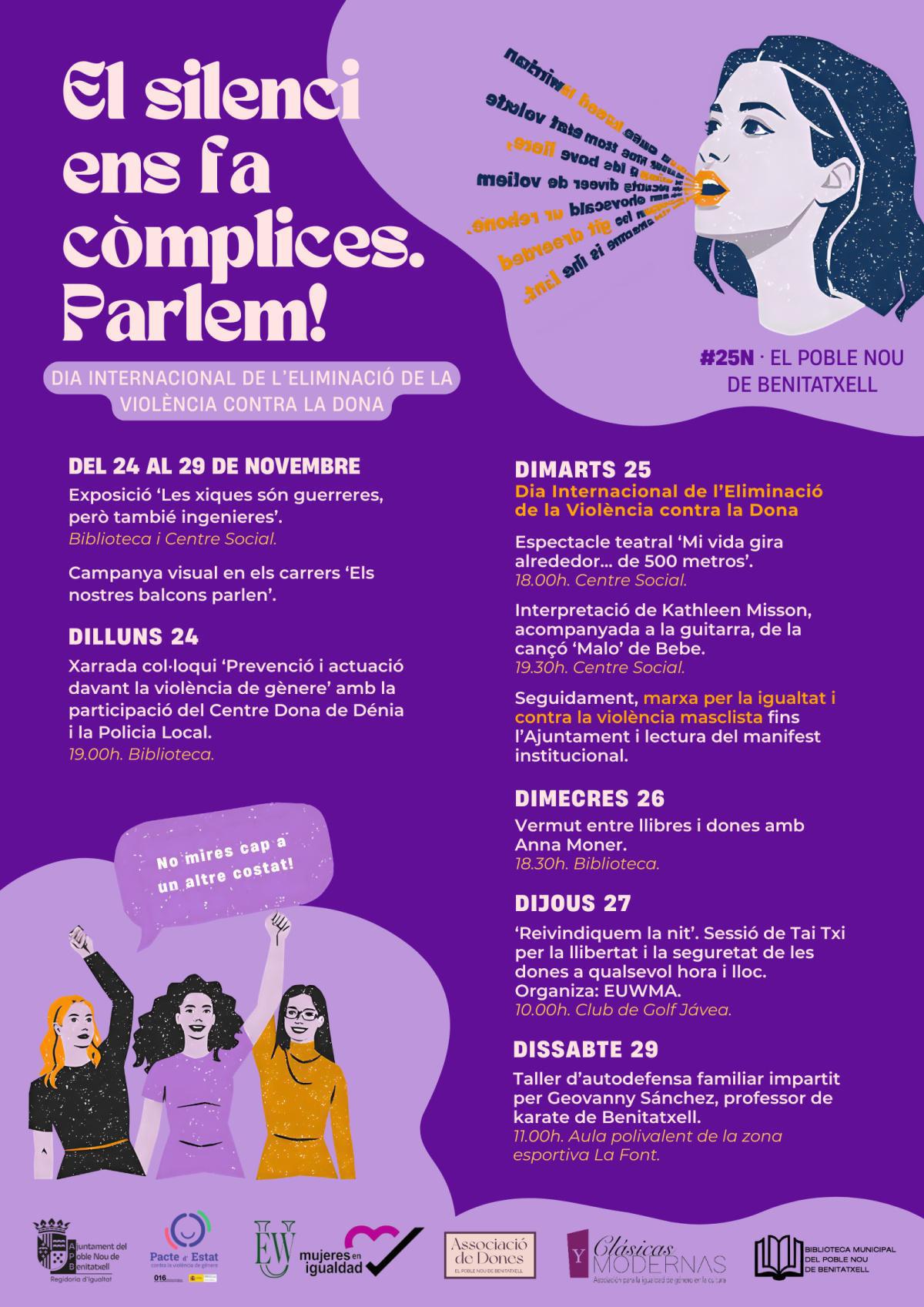 Actos en torno al 25 N en la Marina Alta