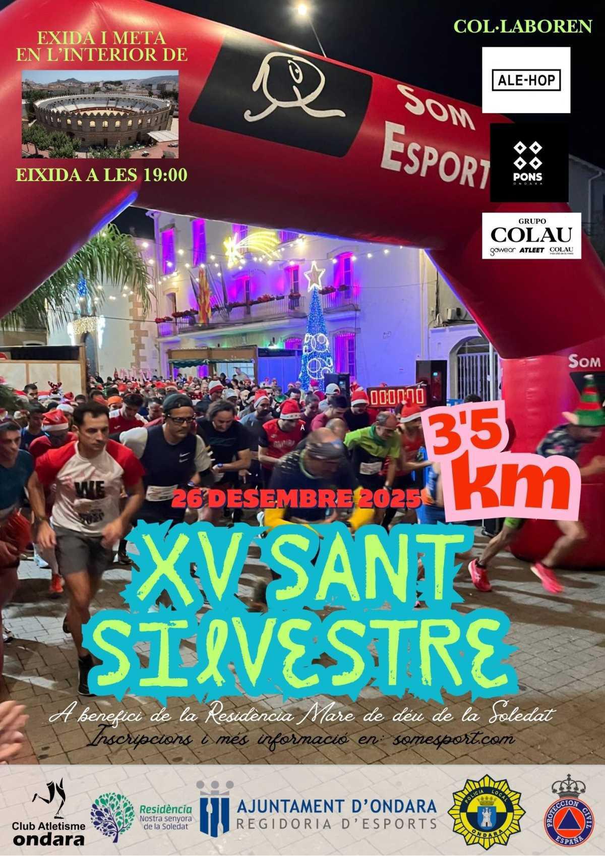 Ondara celebra la Sant Silvestre a benefici de la residència Ondara celebra la Sant Silvestre a benefici de la residència