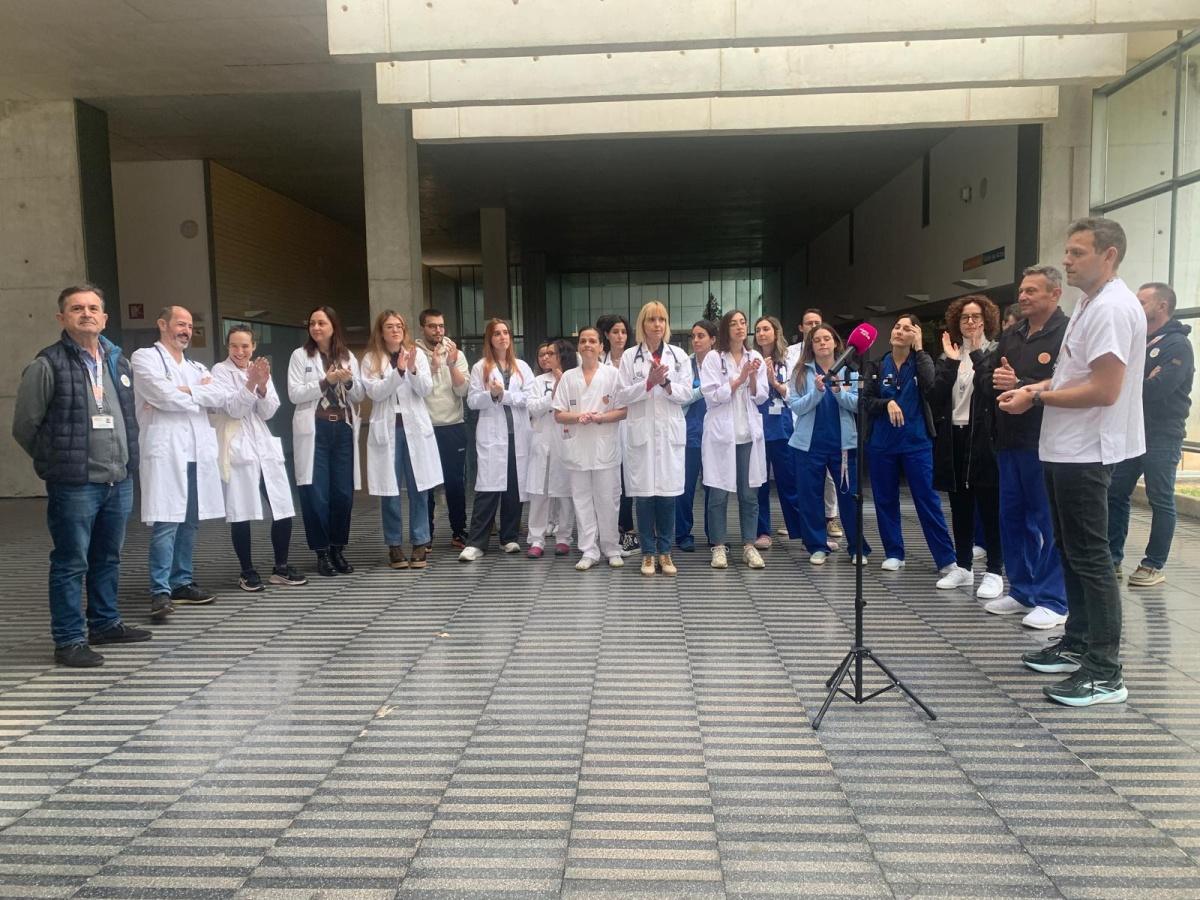 Concentración de médicos en Dénia por las mejoras del gremio Concentración de médicos en Dénia por las mejoras del gremio