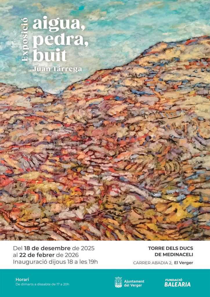 "Aigua, pedra, buit", la proposta artística de Juan Tárrega que inaugura Fundació Baleària al Verger