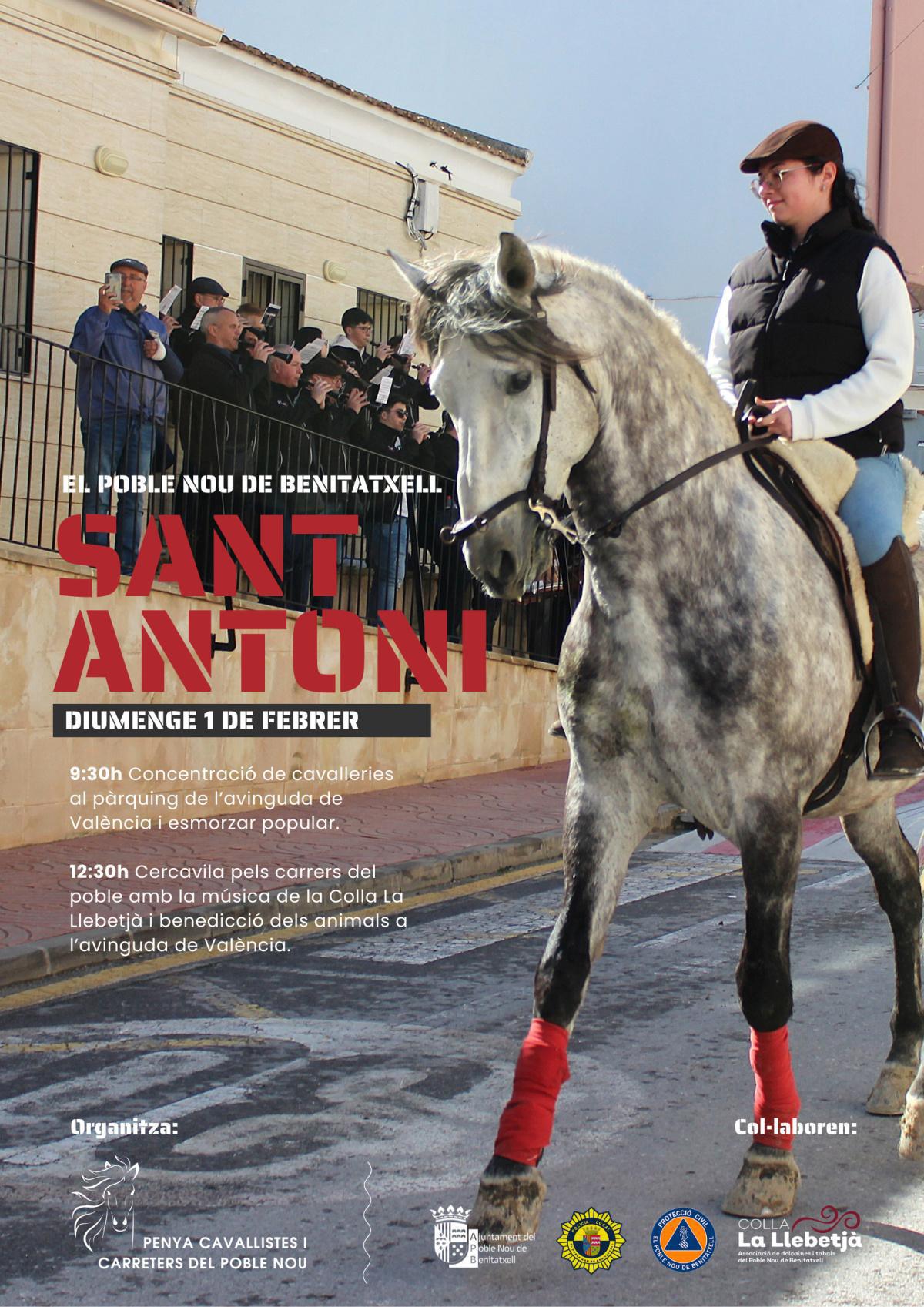 Sant Antoni y Sant Blai llenan las calles de Benitaxell de fiesta