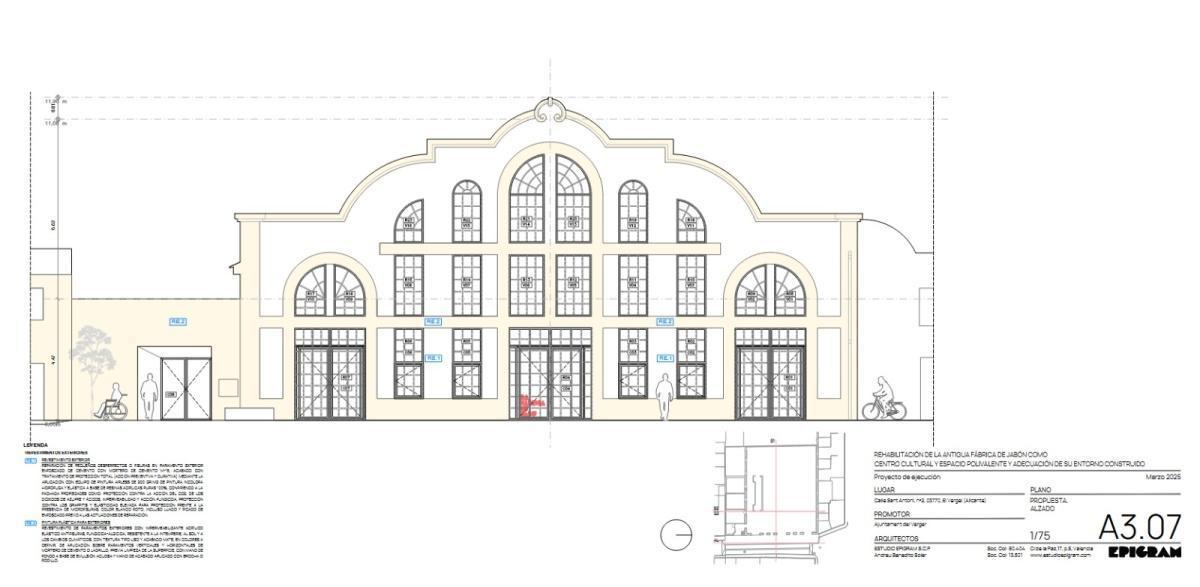 L’Ajuntament del Verger inicia les obres de rehabilitació de la Fàbrica de Sabó i l’adequació del seu entorn urbà L’Ajuntament del Verger inicia les obres de rehabilitació de la Fàbrica de Sabó i l’adequació del seu entorn urbà