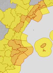 El viento intenso regresa esta noche de viernes a la Marina Alta