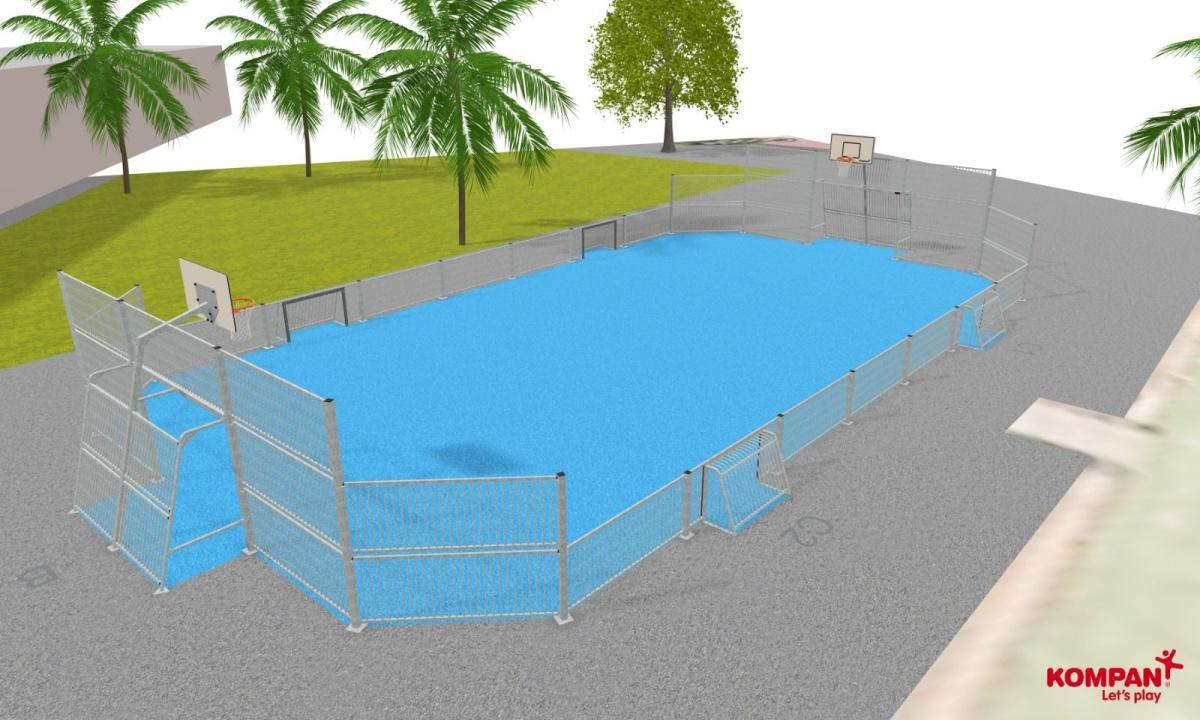 Dénia amplía los espacios deportivos de uso libre con una nueva pista en el polideportivo Dénia amplía los espacios deportivos de uso libre con una nueva pista en el polideportivo