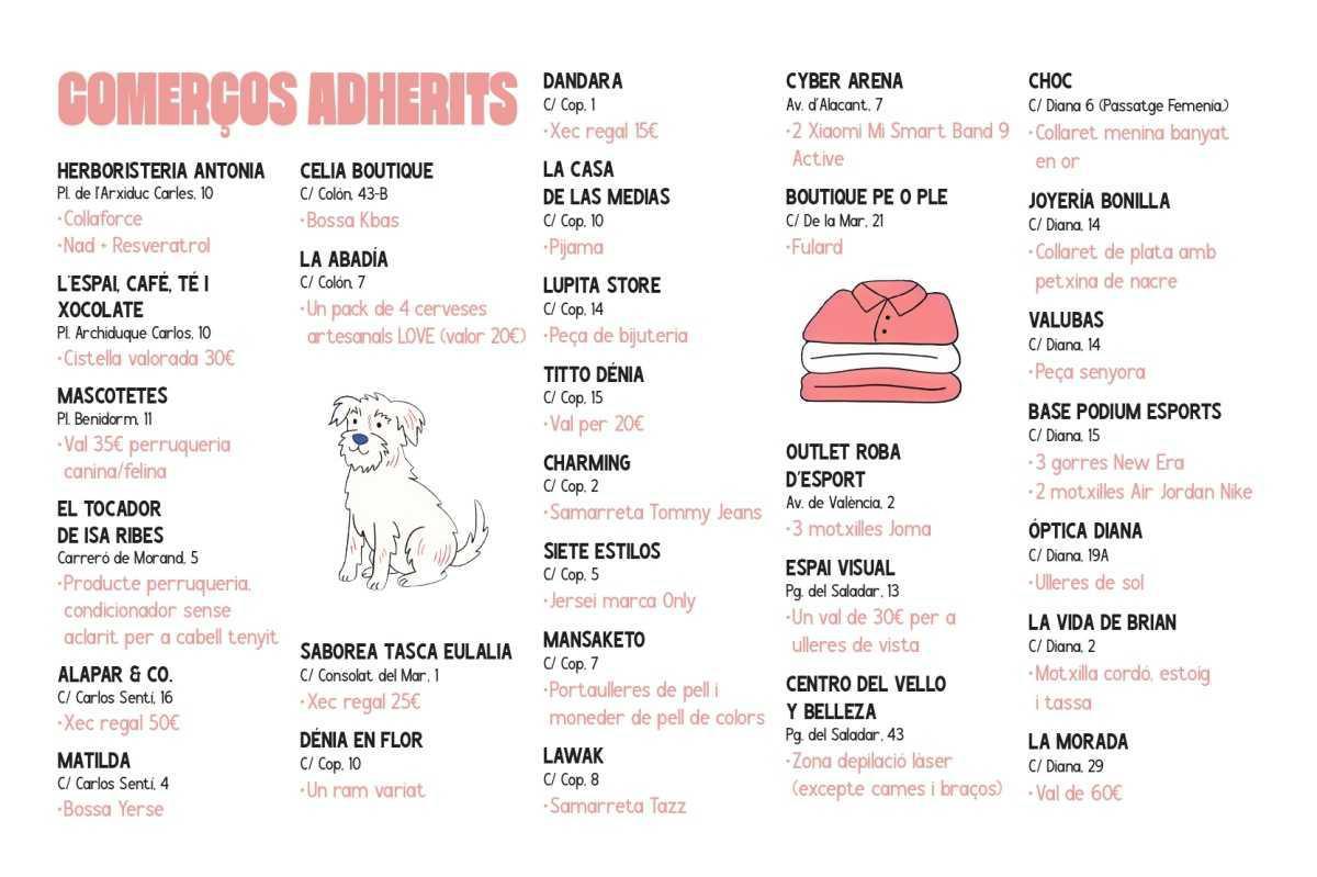 “Comerç de barri, amor a diari”, la iniciativa de Sant Valentí que ompli Dénia de complicitat i compres amb sentiment “Comerç de barri, amor a diari”, la iniciativa de Sant Valentí que ompli Dénia de complicitat i compres amb sentiment