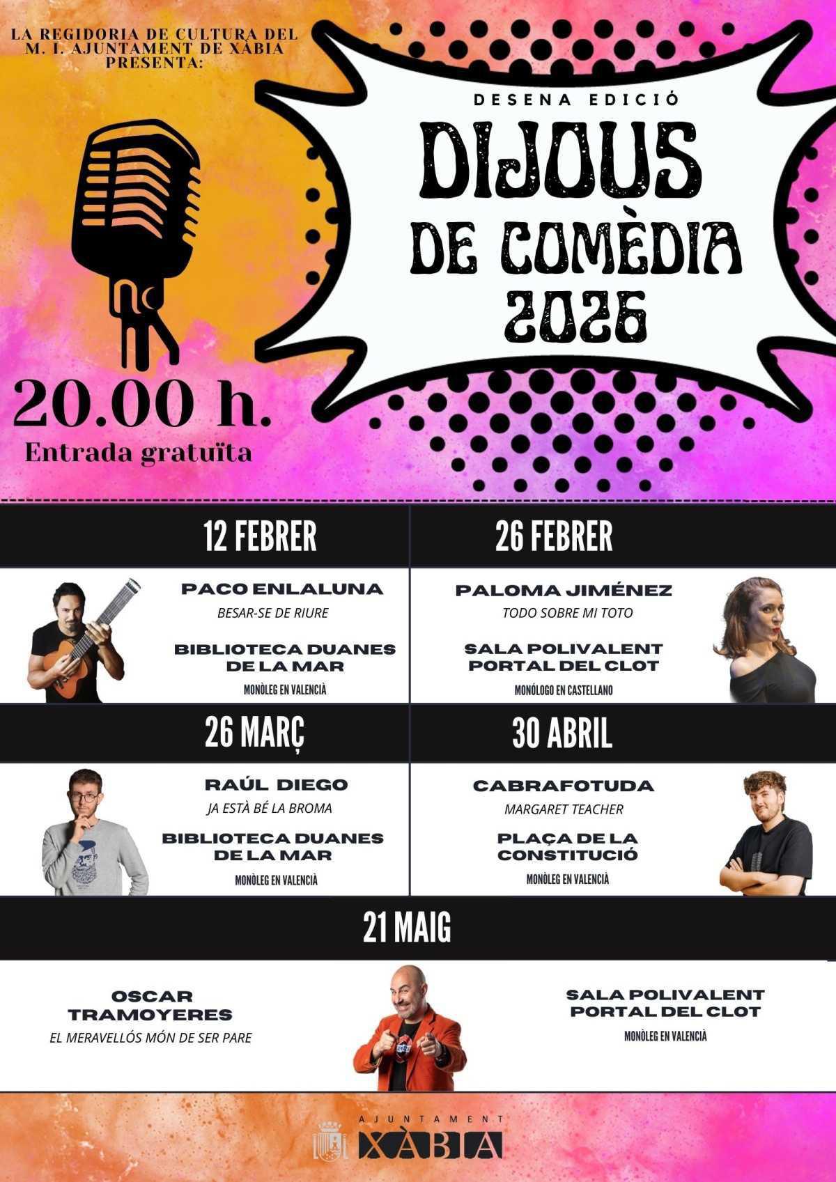 Dijous de Comèdia a Xàbia, una década de sonrisas