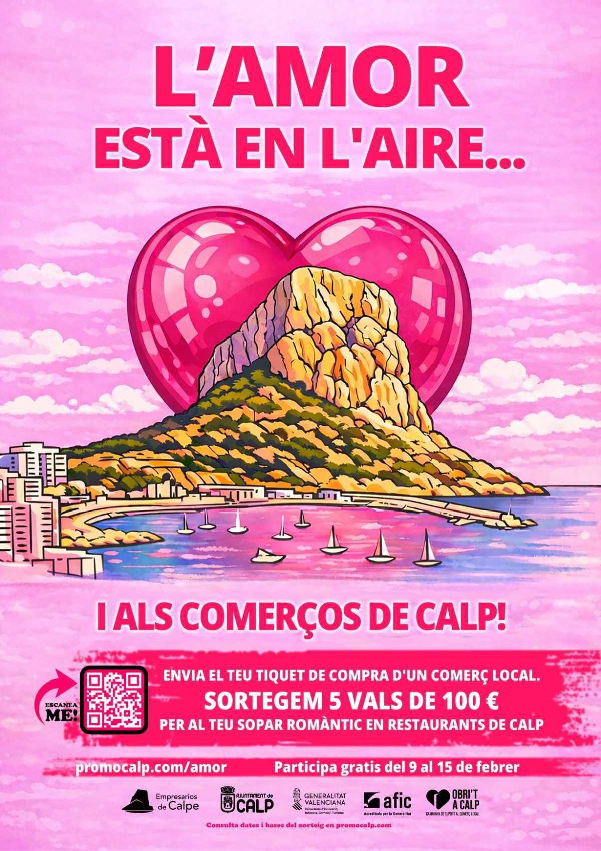“El amor está en el aire… ¡y en los comercios de Calp!” para fomentar las compras locales “El amor está en el aire… ¡y en los comercios de Calp!” para fomentar las compras locales