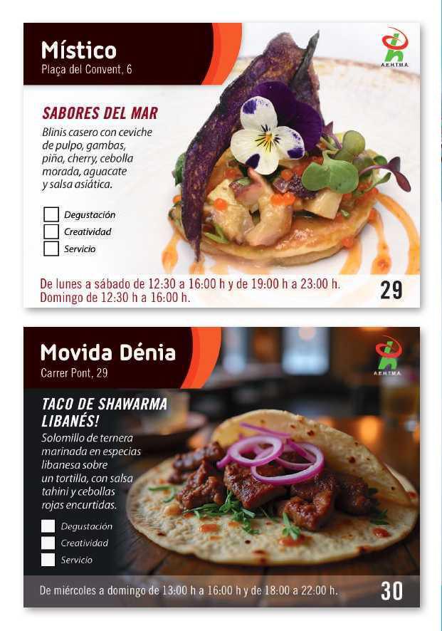 Listos para la XXVII Ruta de Tapas de Dénia Listos para la XXVII Ruta de Tapas de Dénia