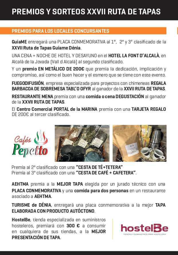 Listos para la XXVII Ruta de Tapas de Dénia Listos para la XXVII Ruta de Tapas de Dénia
