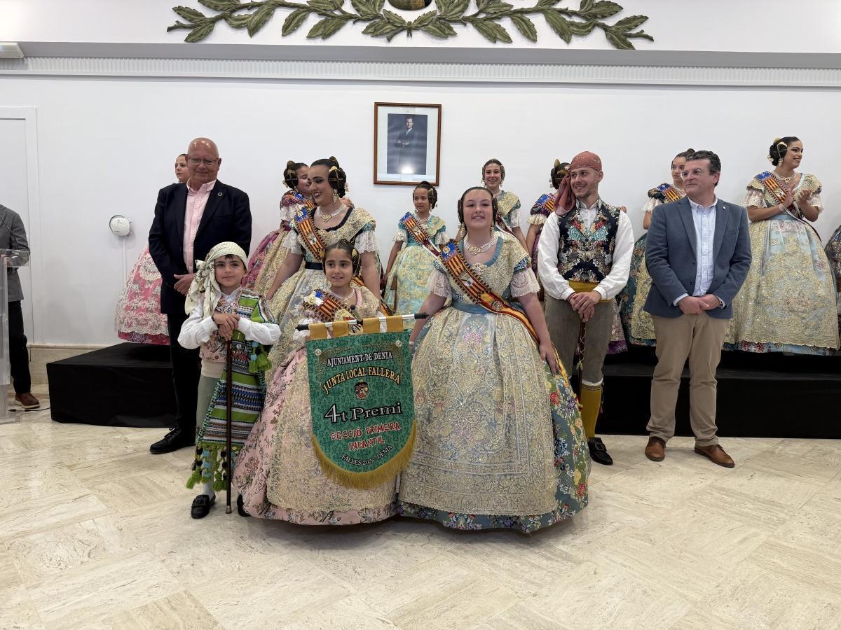 Diana y Baix la Mar se llevan los primeros premios de las Fallas Infantiles de Dénia