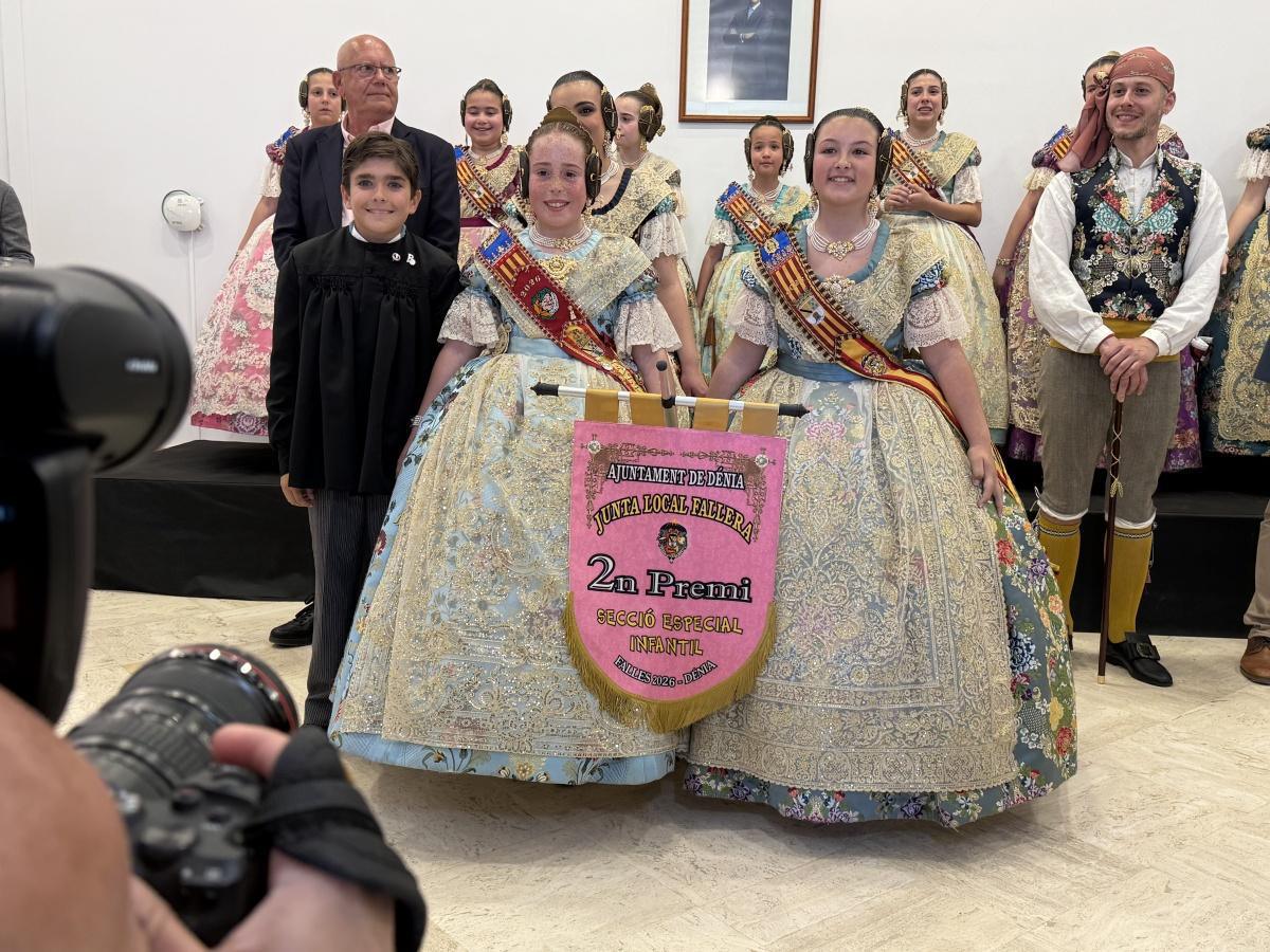 Diana y Baix la Mar se llevan los primeros premios de las Fallas Infantiles de Dénia