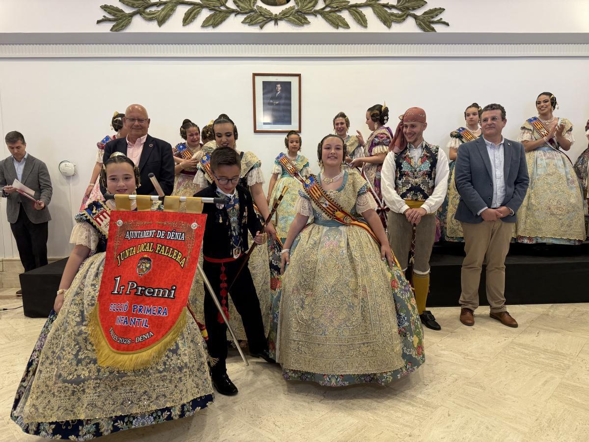 Diana y Baix la Mar se llevan los primeros premios de las Fallas Infantiles de Dénia
