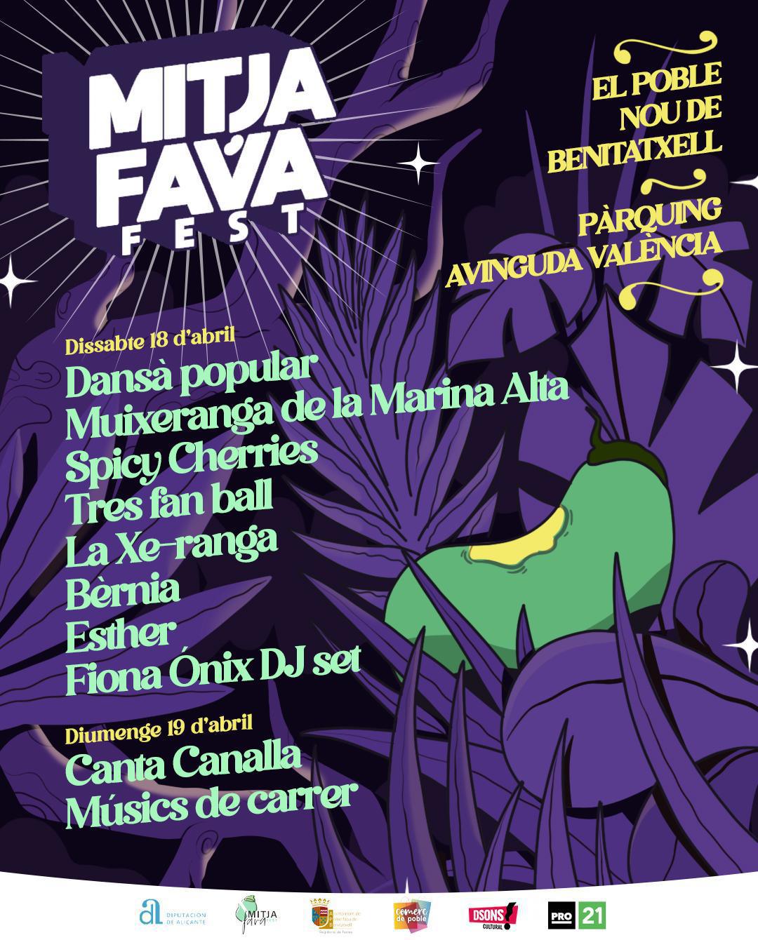 La fava toma el protagonismo en Benitatxell: llega Mitjafava Fest con La Fava Exterminadora