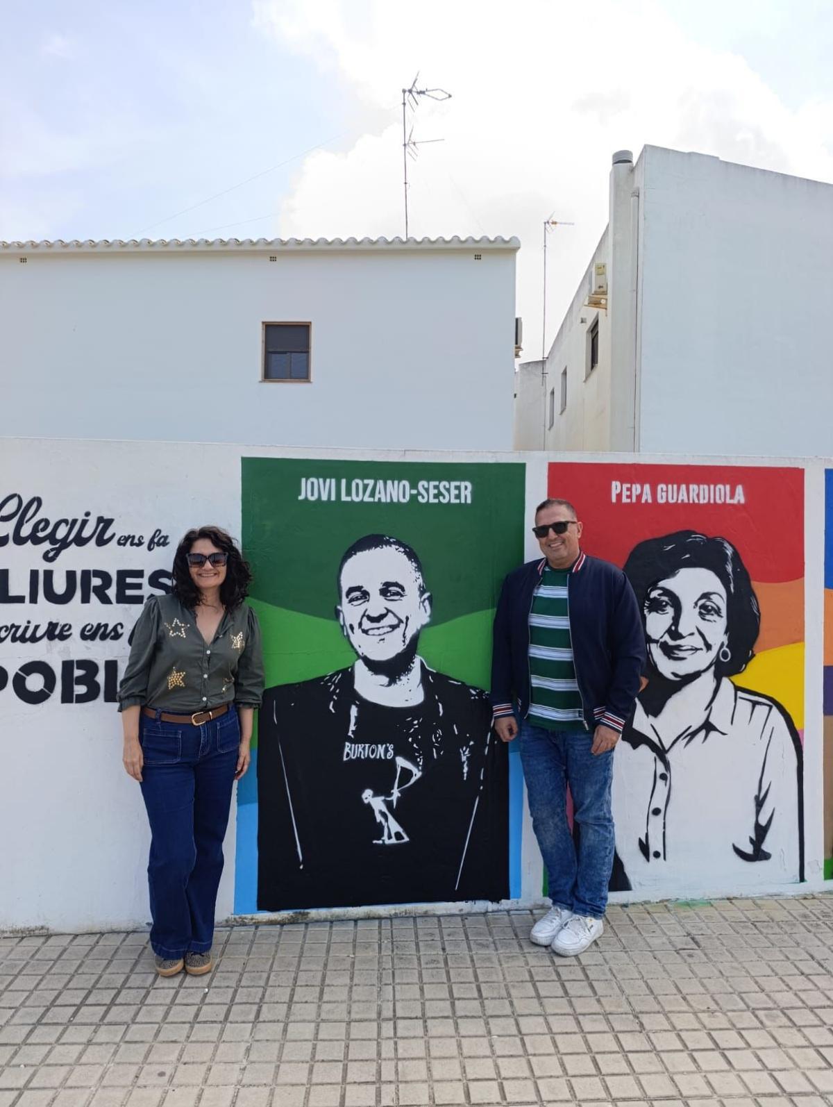 Ondara amplia el seu mural literari i converteix Jovi Lozano-Seser en protagonista del carrer Ondara amplia el seu mural literari i converteix Jovi Lozano-Seser en protagonista del carrer