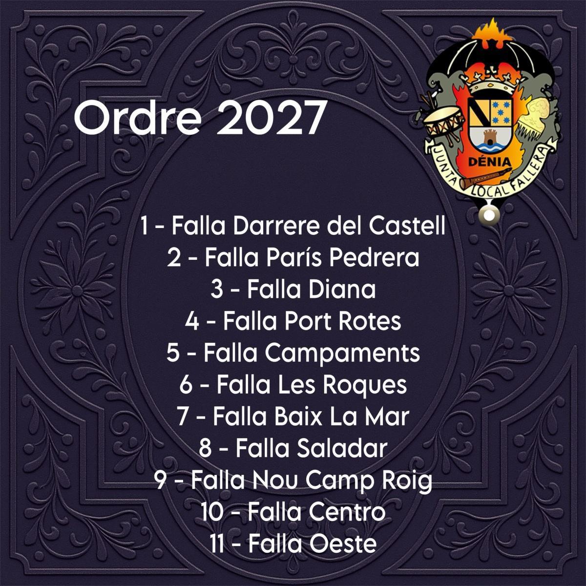 Dénia ya tiene calendario para las presentaciones falleras de 2027 Dénia ya tiene calendario para las presentaciones falleras de 2027