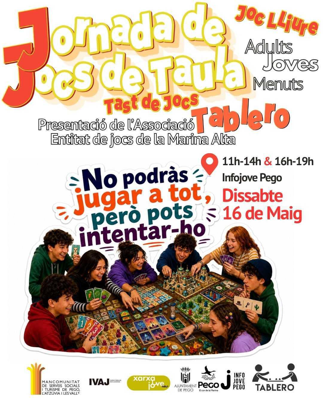 Pego estrena sede de Marina Alta Tablero con una gran jornada de juegos de mesa para todos los públicos